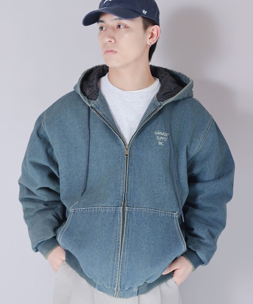 SPINNS(スピンズ)の「短丈フード付きアクティブジャケット/ワンポイントロゴ(その他アウター・メンズ・ブラック系その他/ブラック系その他2/ブルー系その他/ブラック系その他3・ONESIZE)」の17枚目の写真