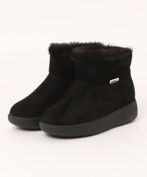 moz(モズ)の「moz(モズ)2way ファー ムートンブーツ(ブーツ・レディース・ダークベージュ/ブラック・22.5cm/23.0cm/23.5cm/24.0cm/24.5cm/25.0cm)」の2枚目の写真