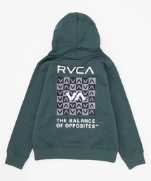 新品未着用】RVCA アイボリー/ダークグリーン パーカー
