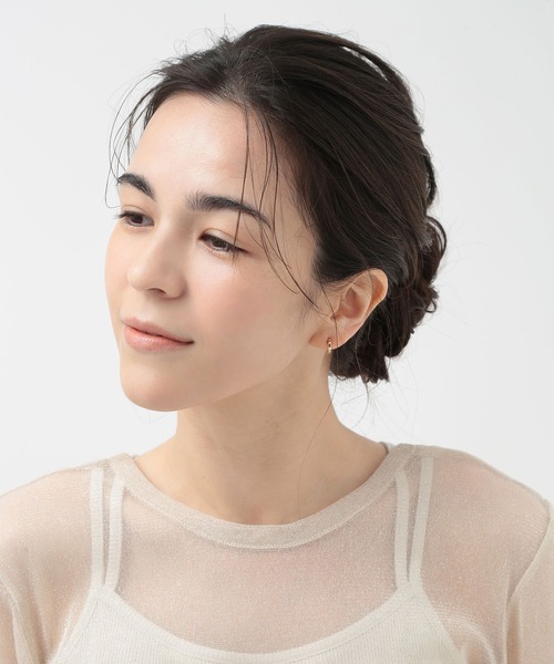 CALIN STANDARD(カリンスタンダード)の「◆金属アレルギー対応◆◆made in japan◆【痛くない】【落ちにくい】【ストレスフリーな着け心地】プレーン ミニループフィットイヤリング(イヤリング・レディース・ゴールド/ピンクゴールド/シルバー・FREE)」の10枚目の写真