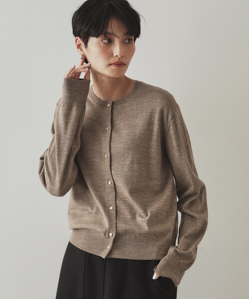 セール】クルーネックニットカーディガン／FILIVIVI・フィルビビ【洗濯