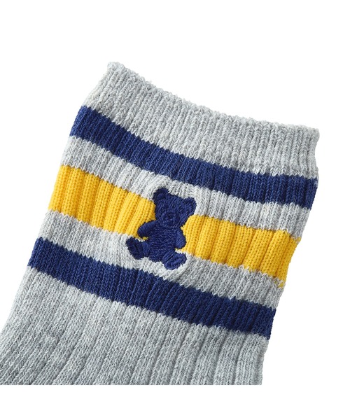 MIKI HOUSE(ミキハウス)の「シルエットベアソックス(ソックス/靴下・キッズ・グレー/ホワイト・13-15cm/11-13cm/19-21cm/17-19cm/15-17cm)」の6枚目の写真