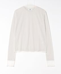 AZUL by moussy | チュールレイヤードロングTシャツ(Tシャツ/カットソー)