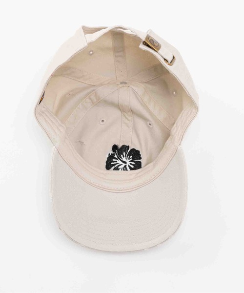SEA（シー）の「ハイビスカス ダメージキャップ（キャップ・レディース・ブラック/レッド/ベージュ・ONE SIZE）」の6枚目の写真