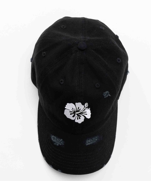 SEA（シー）の「ハイビスカス ダメージキャップ（キャップ・レディース・ブラック/レッド/ベージュ・ONE SIZE）」の13枚目の写真