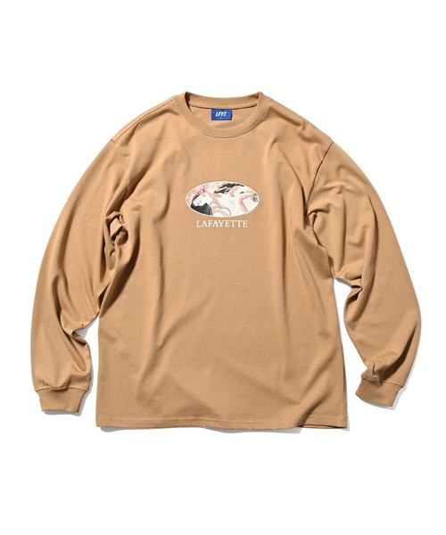 LFYT（エルエフワイティー）の「LFYT ラファイエット【Lafayette】- Tシャツ【SYUNGA L/S TEE LA240105】（Tシャツ/カットソー・メンズ・ブラウン/ホワイト/ブラック・XX-LARGE/LARGE/X-LARGE/MEDIUM）」の3枚目の写真