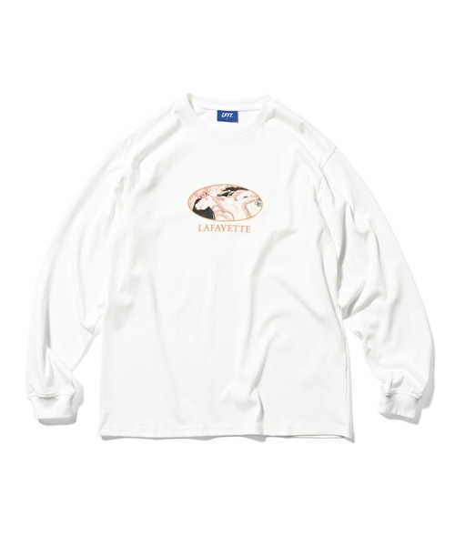 LFYT（エルエフワイティー）の「LFYT ラファイエット【Lafayette】- Tシャツ【SYUNGA L/S TEE LA240105】（Tシャツ/カットソー・メンズ・ブラウン/ホワイト/ブラック・XX-LARGE/LARGE/X-LARGE/MEDIUM）」の2枚目の写真