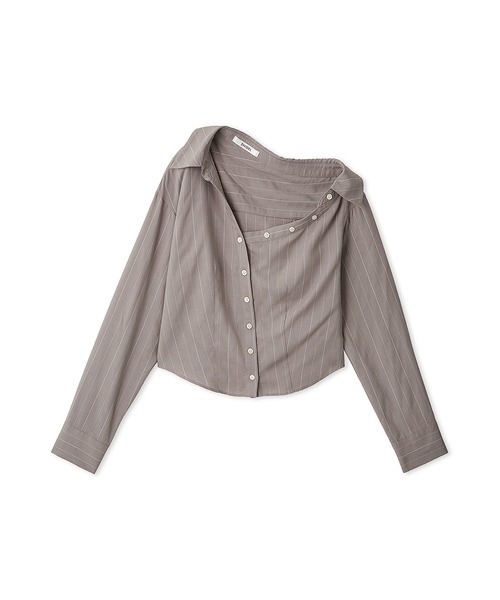 【セール】アシメントリーシャツ（シャツ/ブラウス）｜SNIDEL（スナイデル）