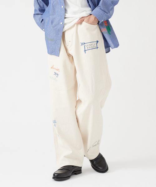 【セール】GOODOLD SHOP プリント ペインターパンツ（カーゴパンツ）｜B.C STOCK（ベーセーストック）