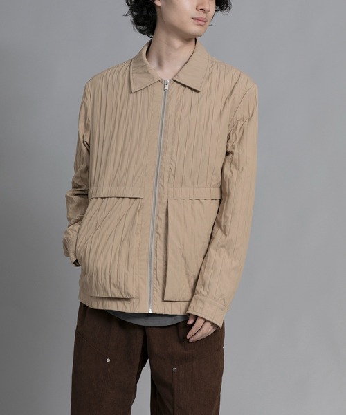 aimoha(アイモハ)の「aimoha men Classic Stripe Line Jacket(ブルゾン・メンズ・ブラック/ベージュ・LARGE/X-LARGE/XX-LARGE/XXX-LARGE)」の1枚目の写真