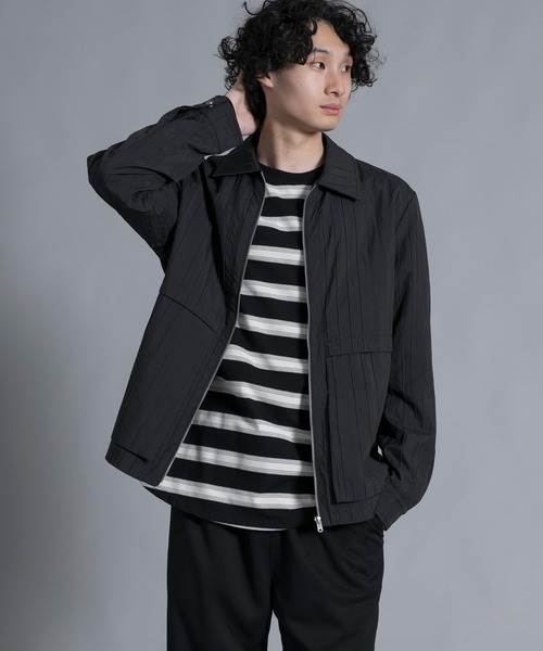aimoha(アイモハ)の「aimoha men Classic Stripe Line Jacket(ブルゾン・メンズ・ブラック/ベージュ・LARGE/X-LARGE/XX-LARGE/XXX-LARGE)」の5枚目の写真