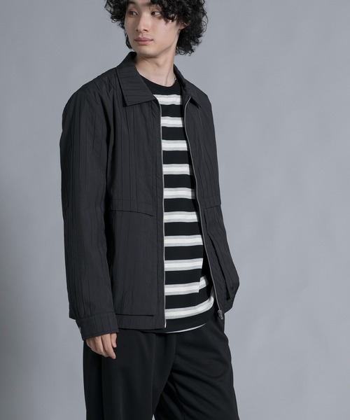 aimoha(アイモハ)の「aimoha men Classic Stripe Line Jacket(ブルゾン・メンズ・ブラック/ベージュ・LARGE/X-LARGE/XX-LARGE/XXX-LARGE)」の7枚目の写真