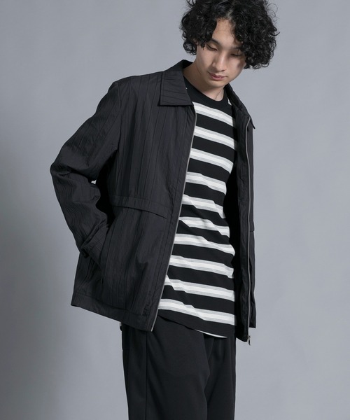 aimoha(アイモハ)の「aimoha men Classic Stripe Line Jacket(ブルゾン・メンズ・ブラック/ベージュ・LARGE/X-LARGE/XX-LARGE/XXX-LARGE)」の8枚目の写真