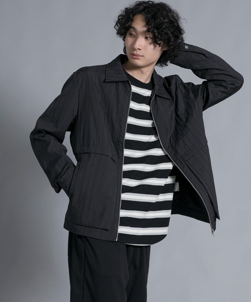 aimoha(アイモハ)の「aimoha men Classic Stripe Line Jacket(ブルゾン・メンズ・ブラック/ベージュ・LARGE/X-LARGE/XX-LARGE/XXX-LARGE)」の9枚目の写真