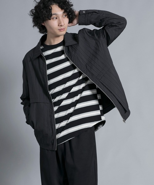 aimoha(アイモハ)の「aimoha men Classic Stripe Line Jacket(ブルゾン・メンズ・ブラック/ベージュ・LARGE/X-LARGE/XX-LARGE/XXX-LARGE)」の10枚目の写真