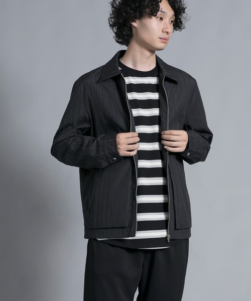 aimoha(アイモハ)の「aimoha men Classic Stripe Line Jacket(ブルゾン・メンズ・ブラック/ベージュ・LARGE/X-LARGE/XX-LARGE/XXX-LARGE)」の11枚目の写真
