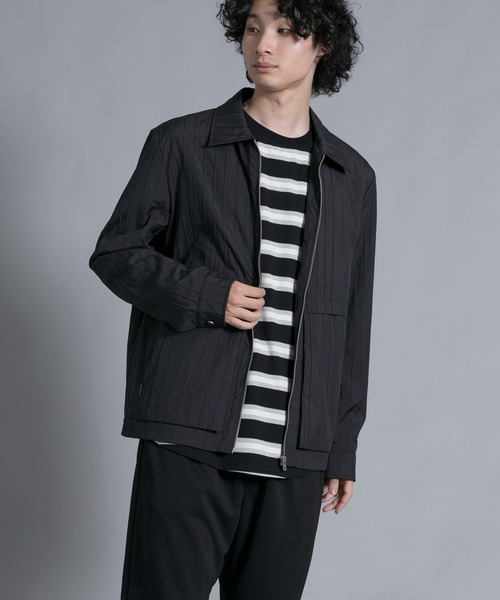 aimoha(アイモハ)の「aimoha men Classic Stripe Line Jacket(ブルゾン・メンズ・ブラック/ベージュ・LARGE/X-LARGE/XX-LARGE/XXX-LARGE)」の12枚目の写真