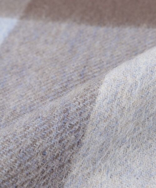 THE SHOP TK （ザ ショップ ティーケー ）の「◆ウールブロックチェックシングルマフラー ユニセックス（マフラー・レディース・ワイン系1/ネイビー系1/イエロー系1/ブルー系1/チャコールグレー/ブラウン系2・00）」の15枚目の写真