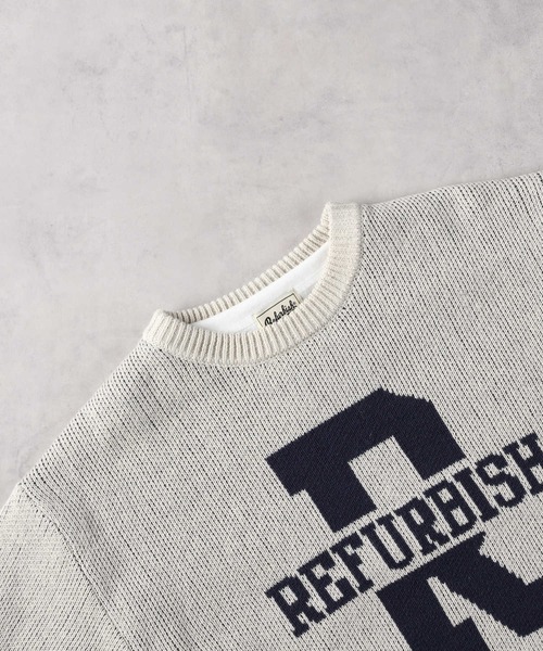 Right-on（ライトオン）の「【Refurbish】ジャガードニットレイヤード（ニット/セーター・キッズ・ブラック/オフホワイト・130/140/150/160）」の4枚目の写真