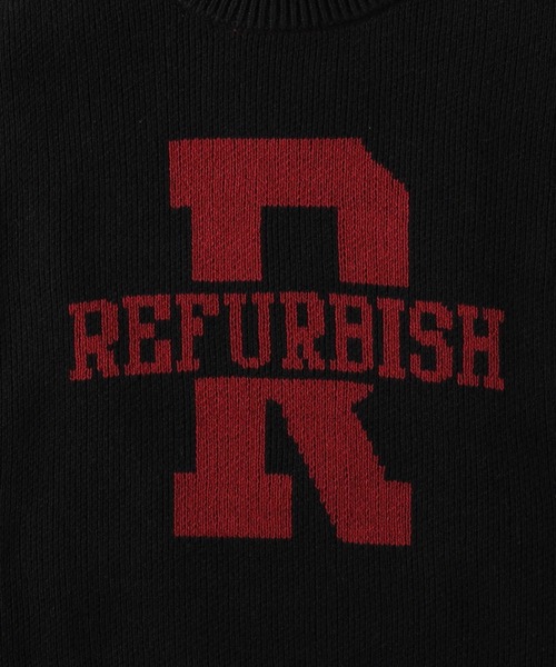 Right-on（ライトオン）の「【Refurbish】ジャガードニットレイヤード（ニット/セーター・キッズ・ブラック/オフホワイト・130/140/150/160）」の15枚目の写真