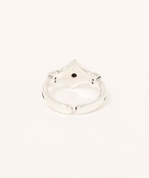 JPGリング blatto 925silver】925シルバー ストーン フラワー フリーサイズ