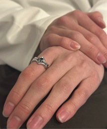【blatto 925silver】925シルバー ストーン フラワー フリーサイズ サイズ調節可 リング 指輪 bla-ring-00737 N