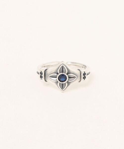blatto(ブラット)の「【blatto 925silver】925シルバー ストーン フラワー フリーサイズ サイズ調節可 リング 指輪 bla-ring-00737 N(リング・メンズ・クリア/ブルー/ブラック・FREE)」の14枚目の写真