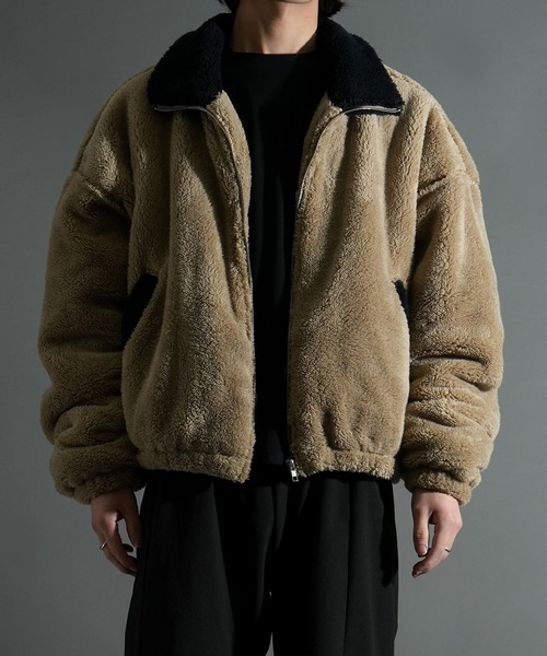 【セール】shaggy fleece short blouson/シャギーフリース ショート ボアブルゾン（ブルゾン）｜Starting Over（スターティングオーバー） 6,029円