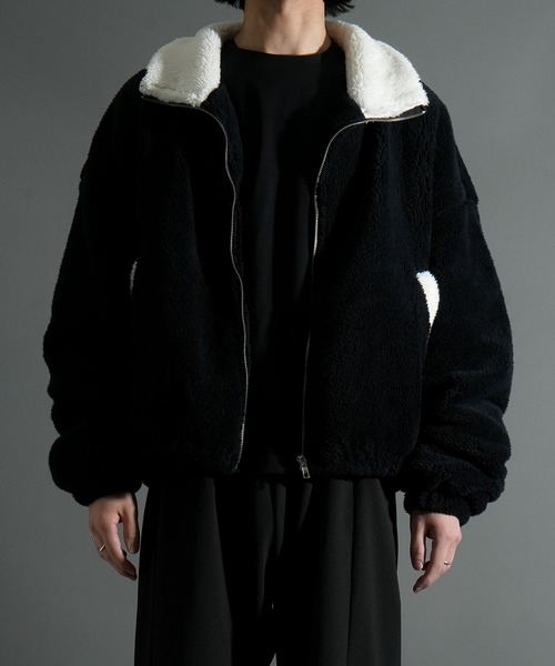 セール】shaggy fleece short blouson/シャギーフリース ショート ボア