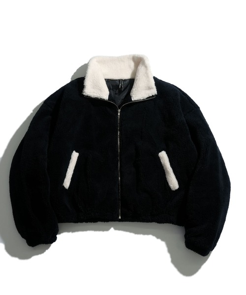 セール】shaggy fleece short blouson/シャギーフリース ショート ボア