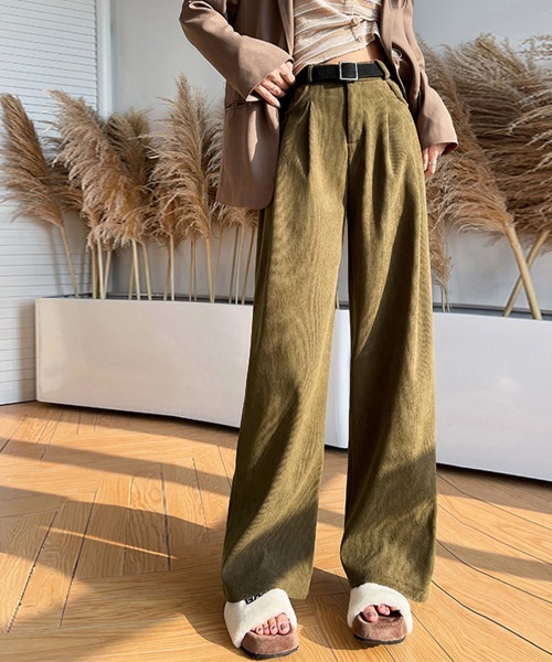 Miniministore(ミニミニストア)の「コーデュロイパンツ裏起毛ノーマル2タイプ(カーゴパンツ・レディース・ブラック系1/ブラック系2/ブラウン系1/ブラウン系2/ベージュ系1/ベージュ系2/アイボリー系1/アイボリー系2・M/L/XL)」の9枚目の写真