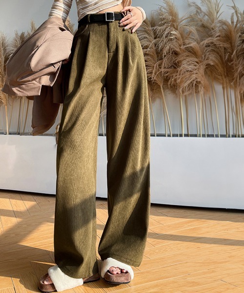 Miniministore(ミニミニストア)の「コーデュロイパンツ裏起毛ノーマル2タイプ(カーゴパンツ・レディース・ブラック系1/ブラック系2/ブラウン系1/ブラウン系2/ベージュ系1/ベージュ系2/アイボリー系1/アイボリー系2・M/L/XL)」の13枚目の写真