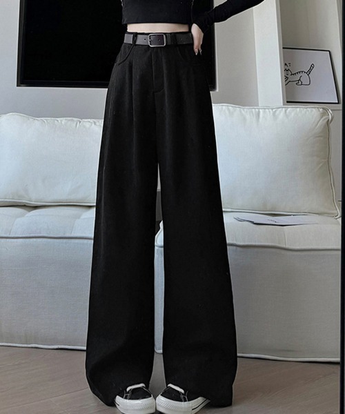 Miniministore(ミニミニストア)の「コーデュロイパンツ裏起毛ノーマル2タイプ(カーゴパンツ・レディース・ブラック系1/ブラック系2/ブラウン系1/ブラウン系2/ベージュ系1/ベージュ系2/アイボリー系1/アイボリー系2・M/L/XL)」の19枚目の写真