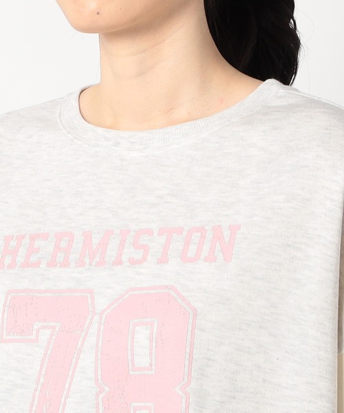 Grand PARK（グランドパーク）の「ナンバリングロゴライトトレーナー（スウェット・レディース・ベージュ/ライトグレー/グレー・FREE）」の9枚目の写真