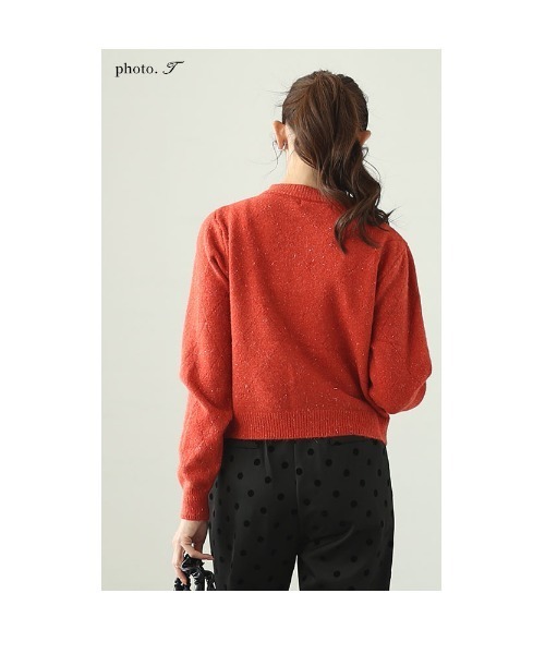 Sawa a la mode(サワアラモード)の「ダイヤ柄ラメニットカーディガン(カーディガン/ボレロ・レディース・ブラック/レッド/ホワイト・FREE)」の9枚目の写真