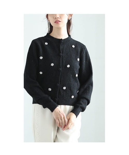 Sawa a la mode(サワアラモード)の「ダイヤ柄ラメニットカーディガン(カーディガン/ボレロ・レディース・ブラック/レッド/ホワイト・FREE)」の13枚目の写真