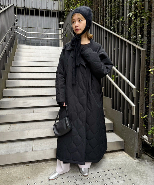 EDIT. FOR LULU(エディットフォールル)の「【LISA YANG/リサ・ヤン】Brushed Tied Hood(ニットキャップ/ビーニー・レディース・ブラウン/ブラック・FREE)」の5枚目の写真