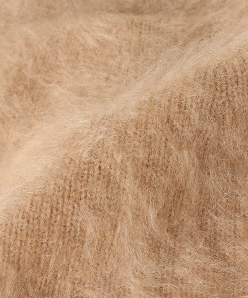 EDIT. FOR LULU(エディットフォールル)の「【LISA YANG/リサ・ヤン】Brushed Tied Hood(ニットキャップ/ビーニー・レディース・ブラウン/ブラック・FREE)」の22枚目の写真