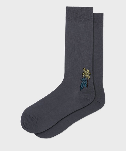 Paul Smith（ポールスミス）の「“GOOD DAY SUNSHINE” カジュアルソックス【150609 DRO】（ソックス/靴下・メンズ・ブラック/ダークグレー・25-27）」の5枚目の写真