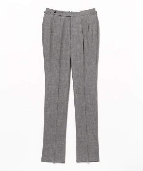 BEAMS F(ビームスエフ)の「BEAMS F EXCLUSIVE FABRIC ウール フレスコ 2プリーツ サイドアジャスター スラックス(その他パンツ・メンズ・シルバー・44/46/48/50)」の1枚目の写真