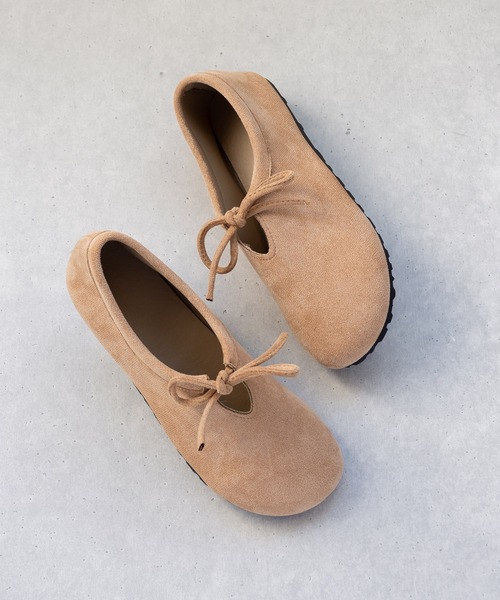 SVEC（シュベック）の「リボンポイント スリッポンシューズ（スリッポン・レディース・ベージュ系その他/ブラウン系その他・35/40/39/38/37/36）」の4枚目の写真