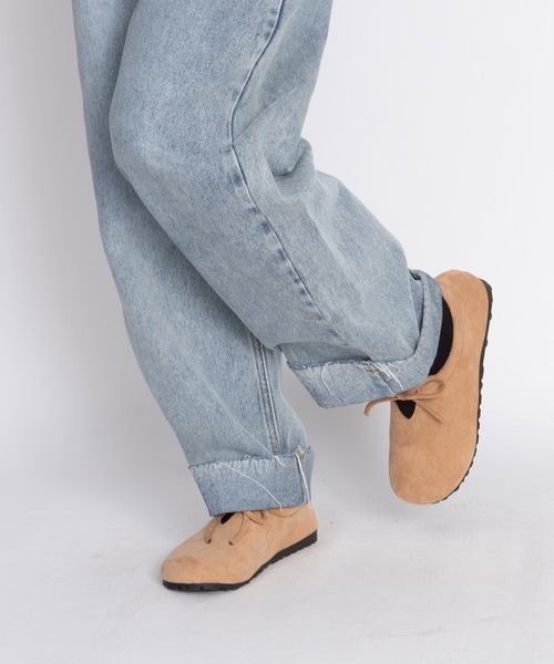 SVEC（シュベック）の「リボンポイント スリッポンシューズ（スリッポン・レディース・ベージュ系その他/ブラウン系その他・35/40/39/38/37/36）」の12枚目の写真