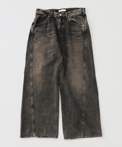 JIEDA(ジエダ)の「JIEDA / ジエダ USED 3D WORK DENIM(その他パンツ・メンズ・ブラック/ネイビー・1/2)」の2枚目の写真
