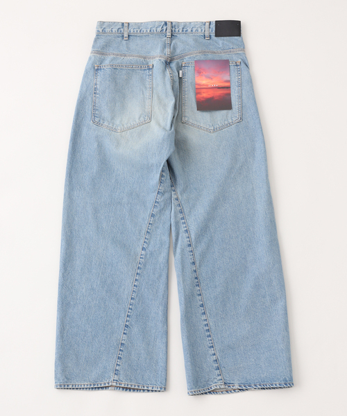 JieDa カラーデニム サルエル ジエダ ブラック×ホワイト L JieDa カラーデニム サルエル ジエダ ブラック×ホワイト L