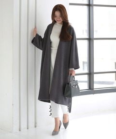 セール】ウールカシミヤニットガウンコート◇（その他アウター）｜IENA
