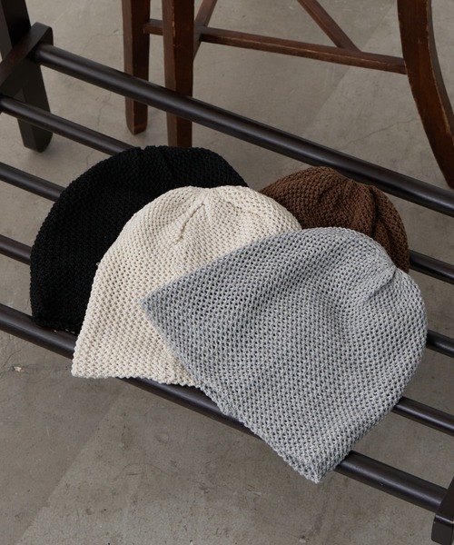 CIAOPANIC TYPY（チャオパニックティピー）の「【2025年S/S新作】【プチプラ】ルーズシルエットメッシュビーニー（ニットキャップ/ビーニー・レディース・ブラウン/ブラック/グレー/オフホワイト・ONE SIZE）」の18枚目の写真
