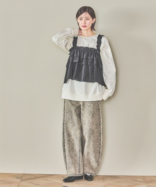 LAKOLE（ラコレ）の「フリルビスチェ / 291758（その他トップス・レディース・ブラック/グレー/アイボリー/クリーム・FREE）」の5枚目の写真