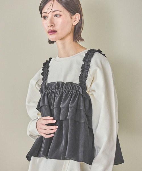 LAKOLE（ラコレ）の「フリルビスチェ / 291758（その他トップス・レディース・ブラック/グレー/アイボリー/クリーム・FREE）」の9枚目の写真