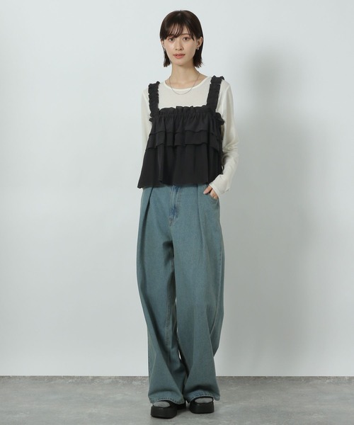 LAKOLE（ラコレ）の「フリルビスチェ / 291758（その他トップス・レディース・ブラック/グレー/アイボリー/クリーム・FREE）」の18枚目の写真