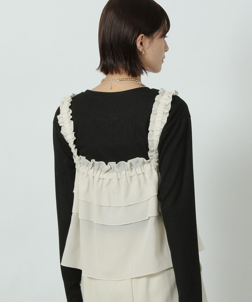 LAKOLE（ラコレ）の「フリルビスチェ / 291758（その他トップス・レディース・ブラック/グレー/アイボリー/クリーム・FREE）」の17枚目の写真
